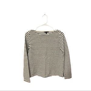Banana Republic Black&White Striped Boat Neck Sweater
